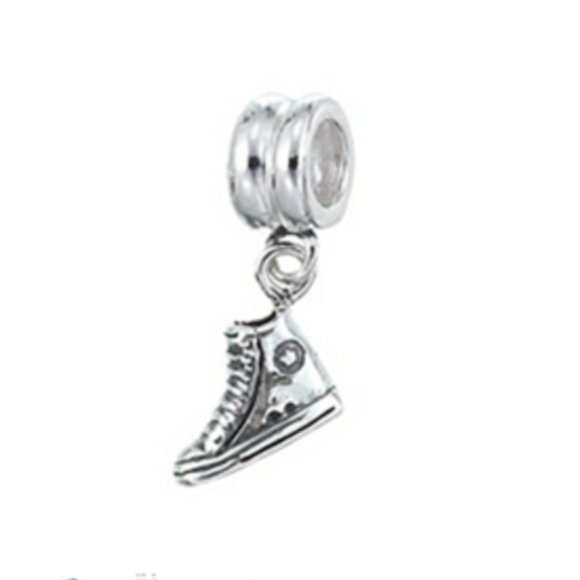 Ret. S925 Zable Sneaker Charm Italy High Top Dangle EUC fits Pandora - Picture 1 of 4